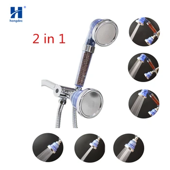 

Hongdec 2 in 1 combo top Rainfall Shower Head High-Pressure Ionic Filter Hand held Shower Set