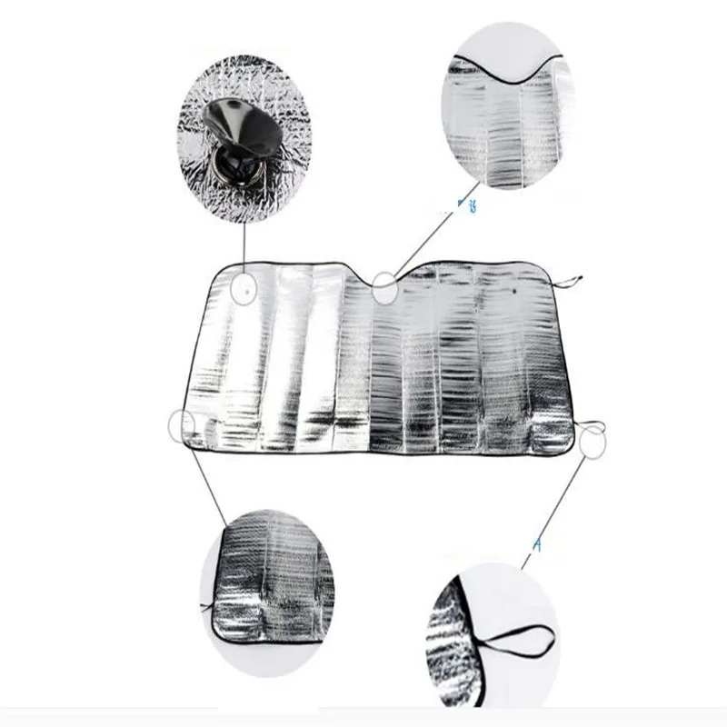 1x Front Window Sun Snow Shade Auto Visor Windshield Block Guard Truck RV Cover Shield Sunshade Protector Styling Accessories | Автомобили