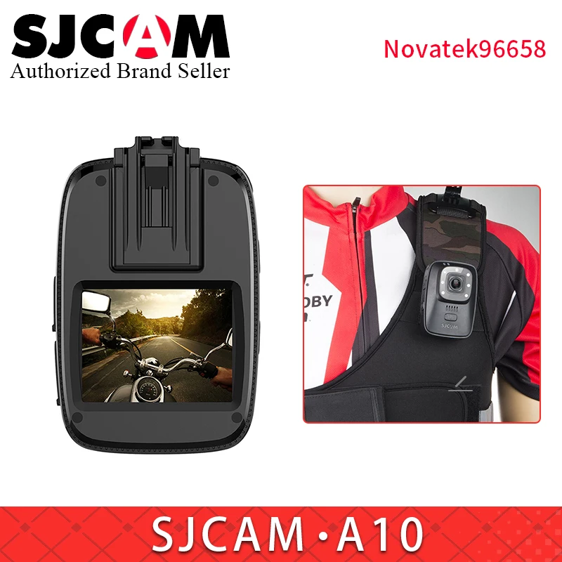 

SJCAM A10 Body Wearable Cam Infrared Security Portable Camera IR-Cut Night Vision Laser Positioning Action Cam 2650mAh battery