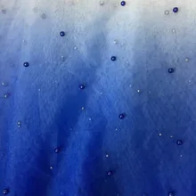 Lasui 3 ярдов/партия модные ногтевые кружевная ткань с бусинами синий широкий 150 см из дышащего материала; обувь для ночного платье DIY ручной работы accessroiesQ099