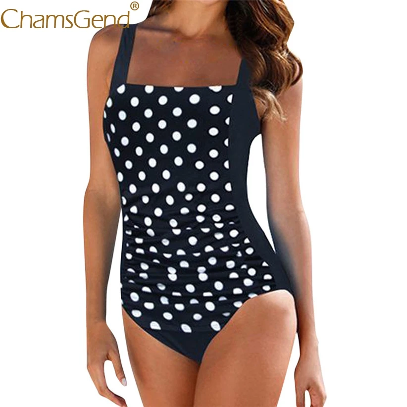 

Women Sexy Dots Print Plus Size Push up Bikini One Piece Swimsuits Swimwear Monokini Large Size Bikinis Bodysuits Jumpsuit 90603