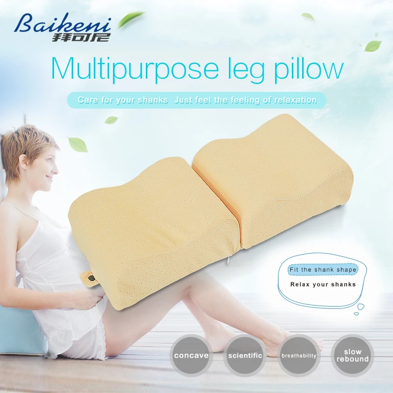 

New Memory Foam Knee Leg Pillow Pregnant For Women Outdoor Travel pillow Leg Support Cushion Bed Sleeping Pillows Almohada