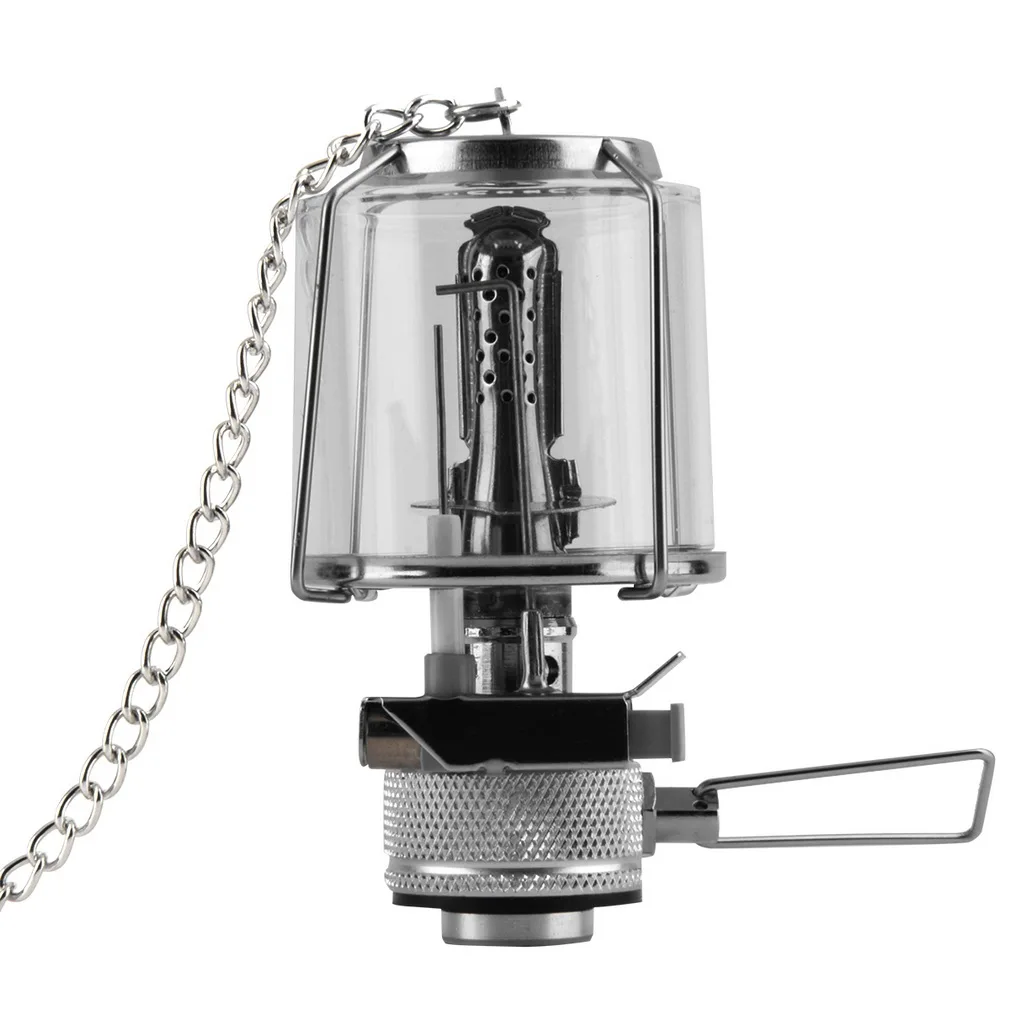 Мини 80LUX Открытый походный фонарь Портативный Алюминиевый Газовый Свет Палатка Лампа Фонарь подвесной стеклянный светильник дымоход