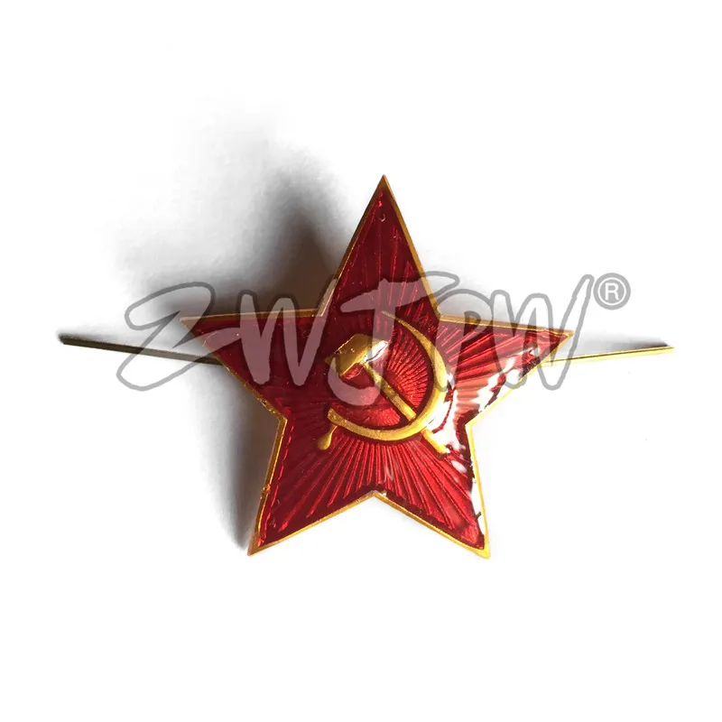 WWII WW2 советская армейская Кепка шляпа значок красные звезды с топором Реплика 3 см RU/402159