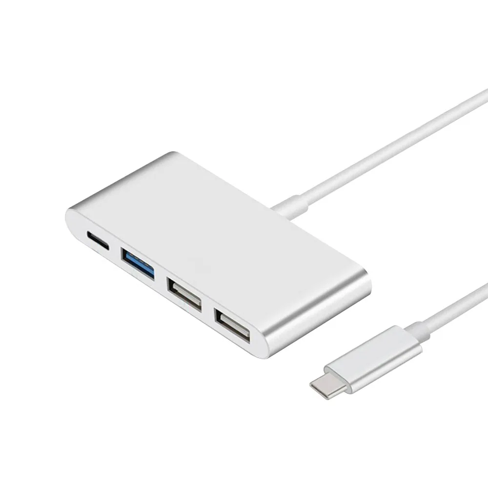 

Type-C to Type-C and 3 USB Ports HUB Adapter for New MacBook Pro usb fan usb flash drive 2018 A20