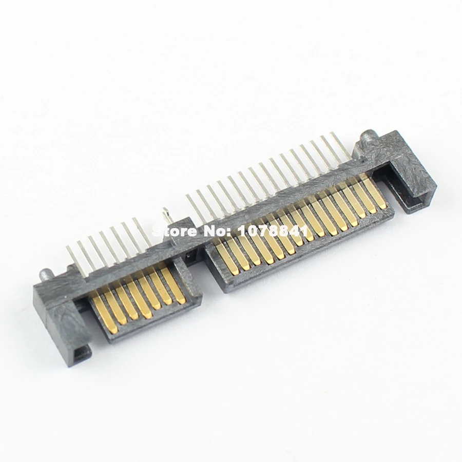 10Pcs New Sata 15 Pin DIP Type Straight Male Connector For Hard Drive HDD 