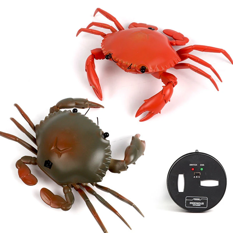 クリエイティブトリッキープラスチックバイオニックカニリモート制御マシン動物おもちゃ悪ふざけ悪ふざけ面白いガジェット用キッズギフト Funny Gadgets Funny Gadgets For Kidsgadgets For Kids Aliexpress