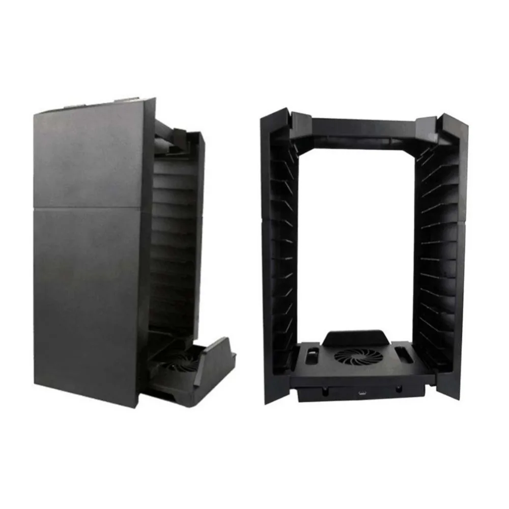 

4 in 1 Municification Vertical Stand with Cooling Fan/Controller Charging Station/Cable for PS4/PS4 SLIM for PS move gamepad