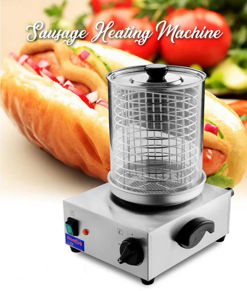 Электронная машина для приготовления хот-догов, коммерческая машина для нагрева колбасы, изоляционное оборудование для буфета, Кухонная машина, HHD-2