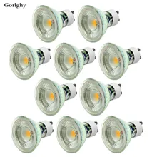10 шт./лот COB светодиодные лампы 7 Вт светильник точечной подсветки регулируемый GU10 MR16 GU5.3 Светодиодный лампа с лампочкой 500lm для дома декоративные 220 V COB светодиодный лампы