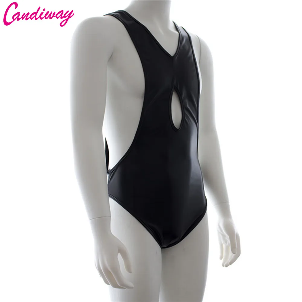 Men Sexy Bodysuit Leotard teddy lingerie Erotic Underwear BDSM game fun 4_