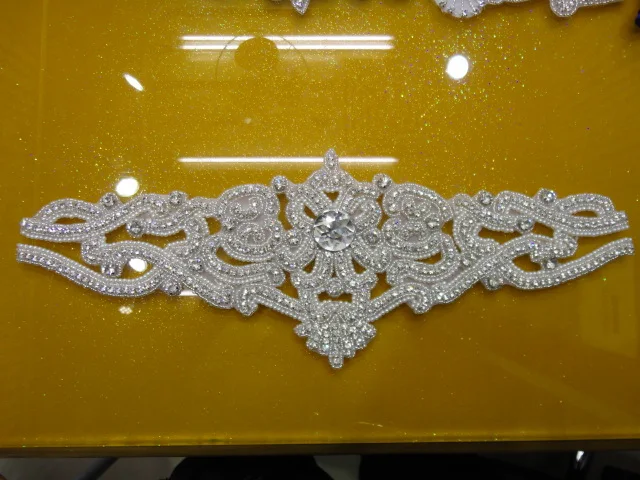 

Rhinestone beaded bridal trims for wedding dresses necklace sew on swarovski crystal Rhinestone for clothing accessories