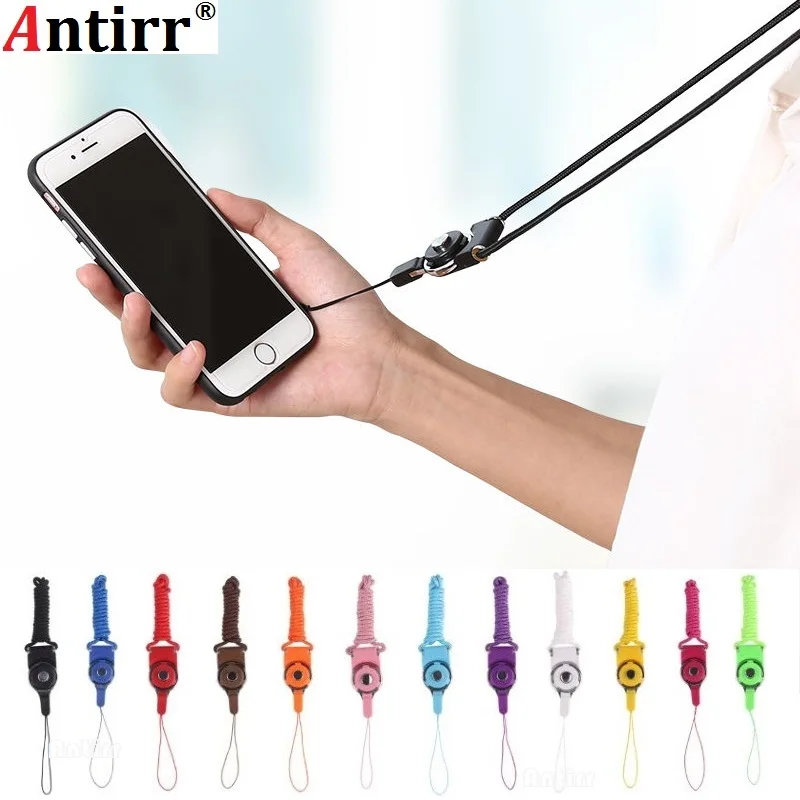 

Multi-function Mobile Keychain Hang Rope Lanyard Cell Phone Neck Chain Strap Camera Sling rotatable For Apple iPhone 8 7 6s Plus