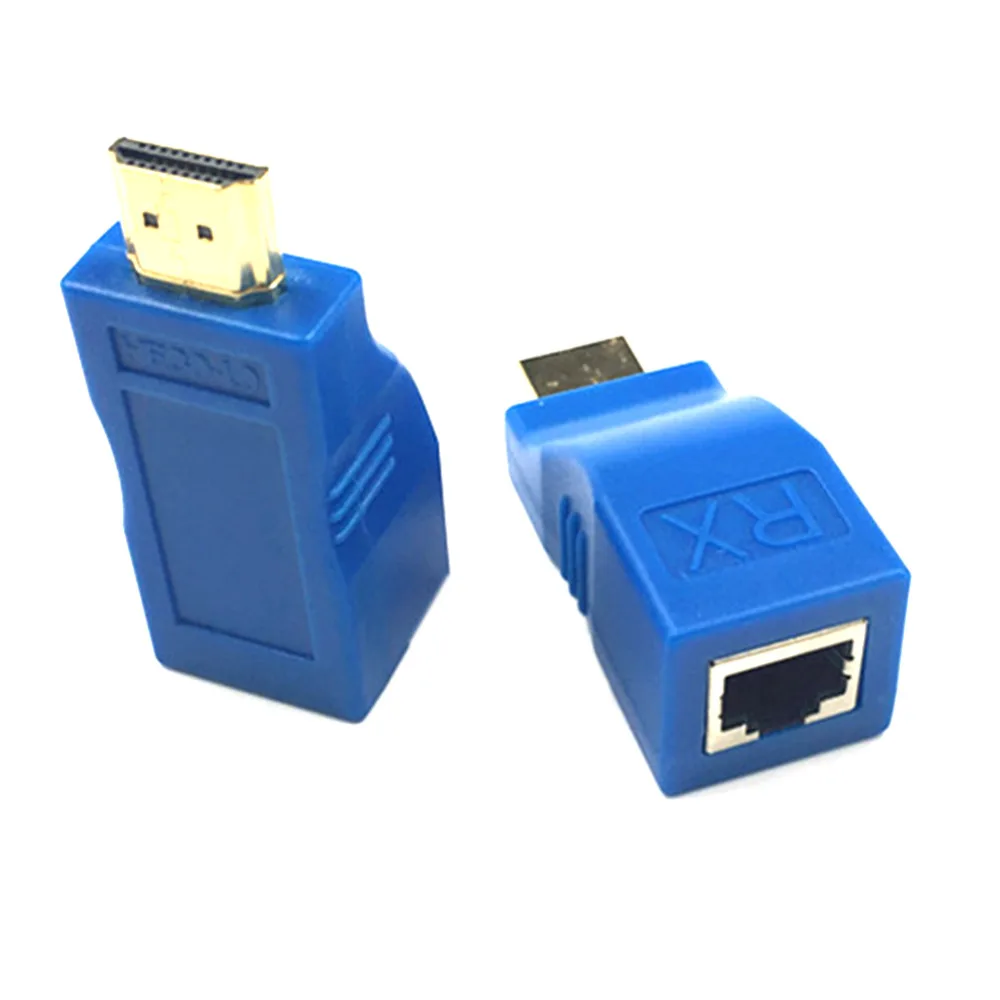 Высокое качество HDMI удлинитель передатчик TX/RX HDMI V1.4 HD 1080P по CAT6 RJ45 Ethernet кабель для ТВ проектора DVD