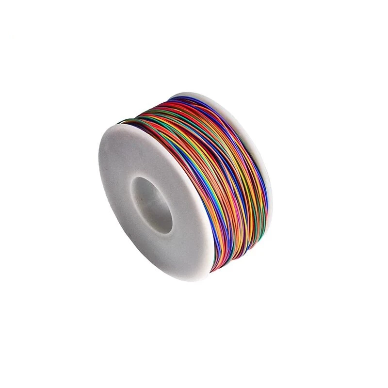 30AWG 0 5 мм PCB flying jumper wire OK line обертка ping Wrap гибкое изоляционное Оловянное покрытие 250