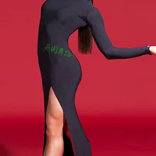 Новые костюмы для латинских танцев, сексуальный спандекс с длинным рукавом, платье для латинских танцев для женщин, конкурс латиноамериканских танцев, платья