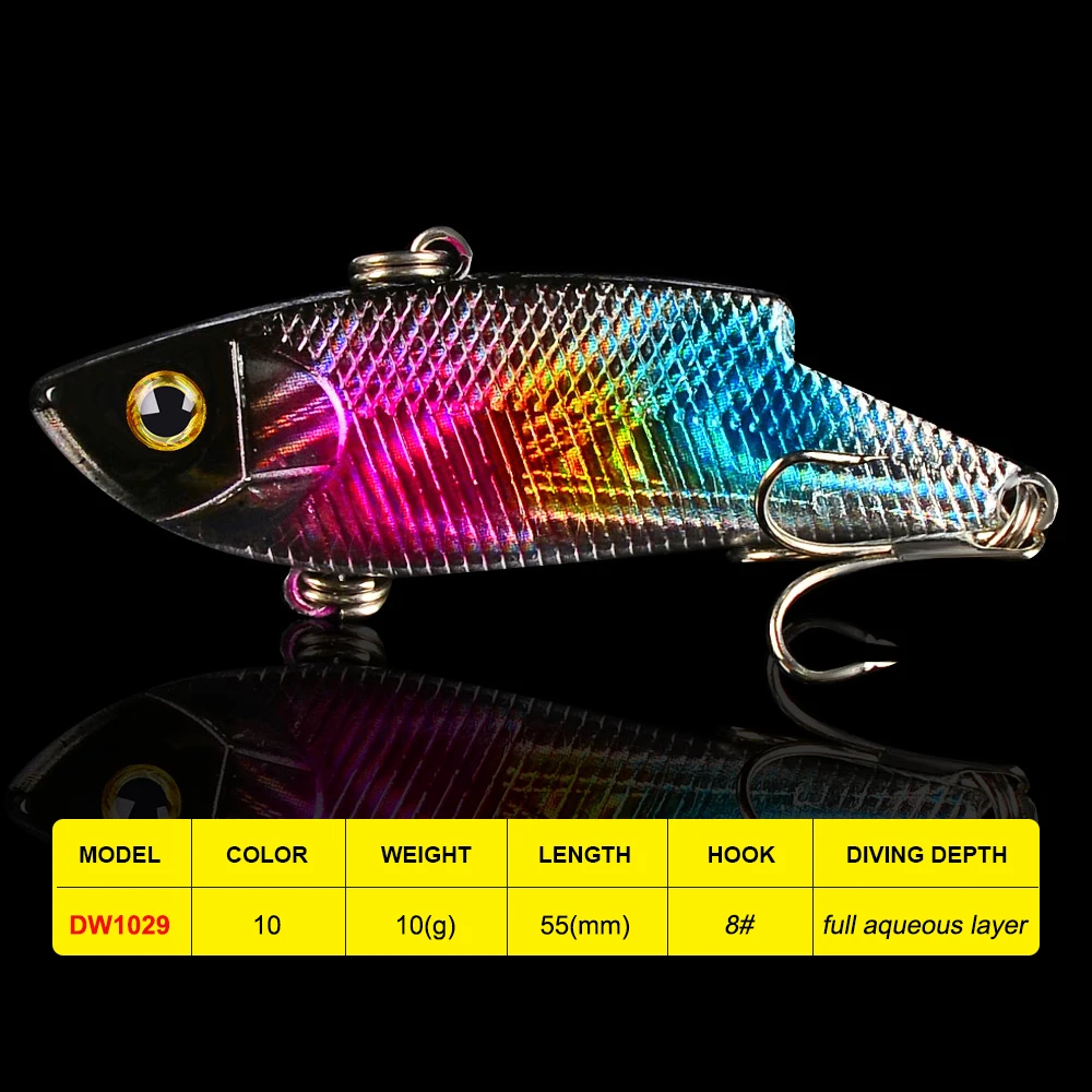 VIB карандаш 1 шт. Новый FLYBASS 5 см 2 17 &quot3D глаза пластиковая рыболовная приманка 0 35