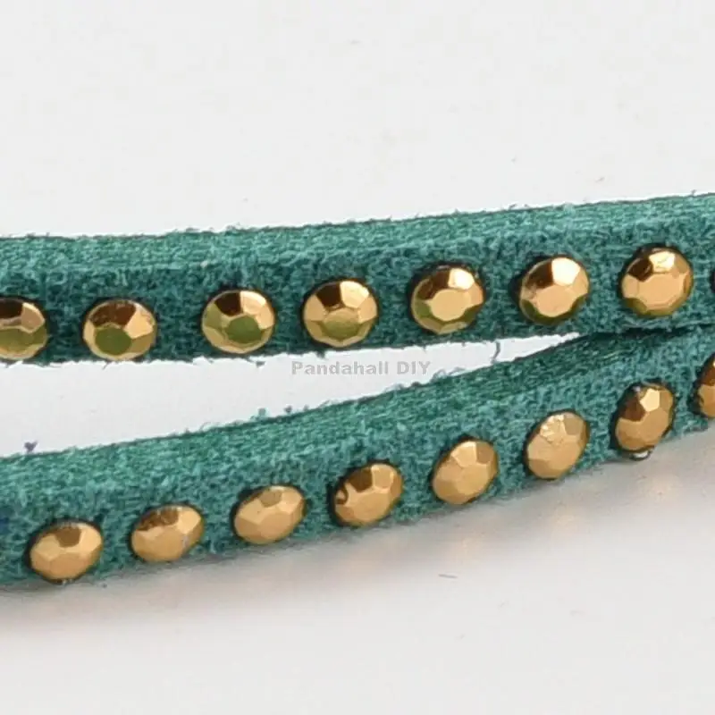 3x2 мм из искусственной замши шнур с золотой Алюминий Кабошоны Ювелирных изделий около 20 метров/рулон