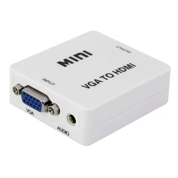

VGA2HDMI Mini Box With Audio Converter For Xiaomi Box/Laptop/PC HDTV HD 1080P VGA TO HDMI Video Adapter Free shipping