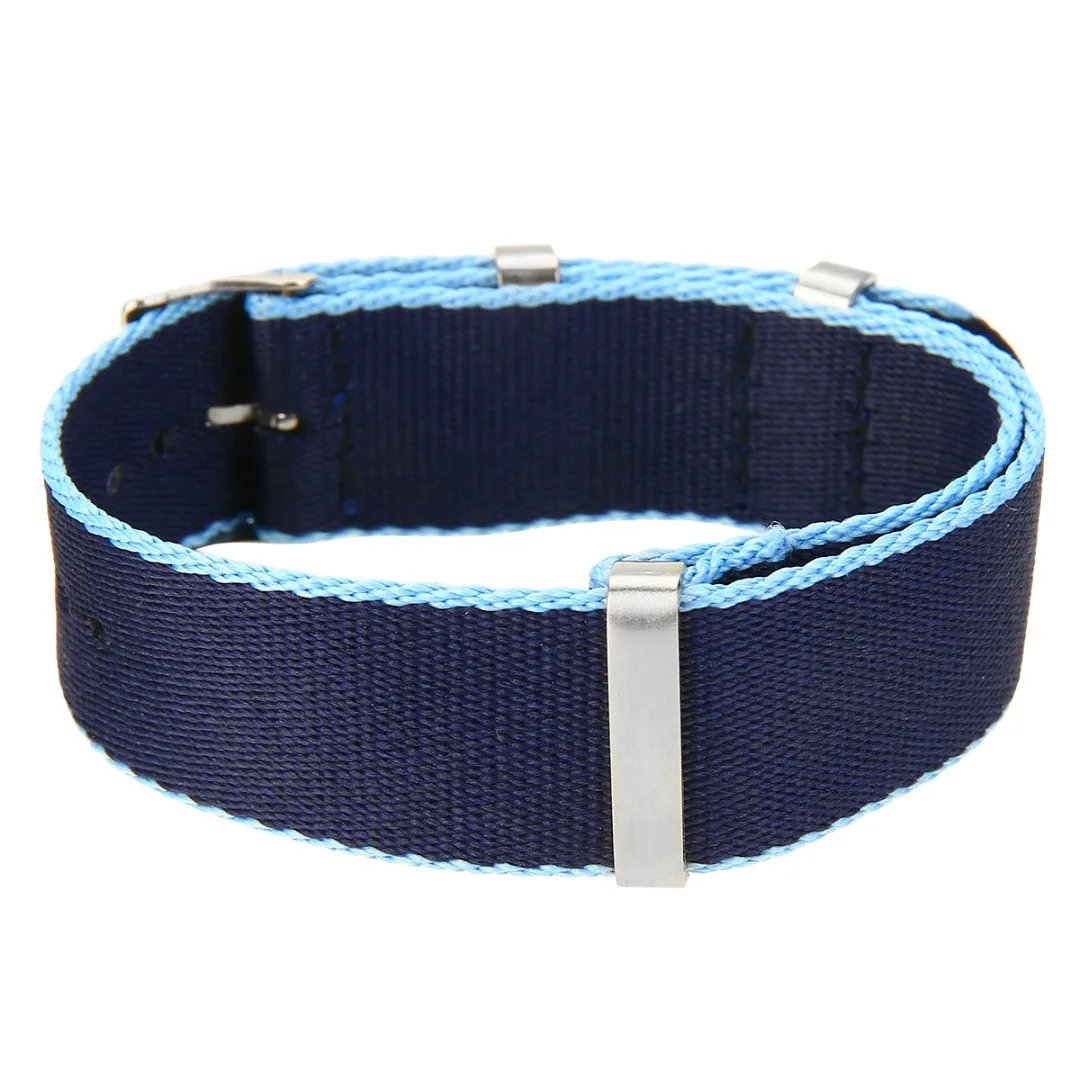 Shellhard Causal 22mm Fashion Military Nylon Wrist Watch Band Unisex 8 Colors Nylon Watch Straps Replacement Belt For Watches
