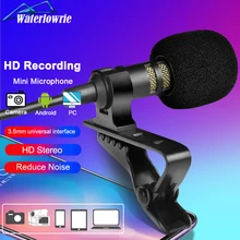 Ordenador karaoke microfono Ordenador / teléfono / cámara Mini micrófono USB portátil externo ojal micrófono altavoz Lapel Lavalier microphone para iPhone PC portátil cámara DSLR