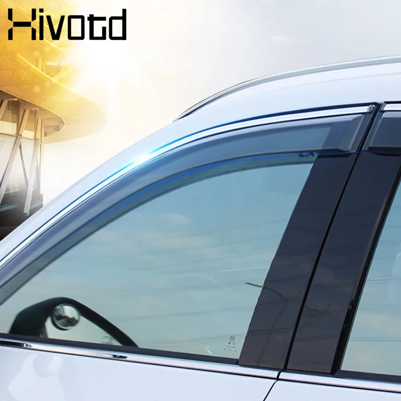 

Hivotd For Mazda CX-5 CX5 window visor side Sun Rain Protection Shield Exterior body decoration accessories 2017 2018 2019