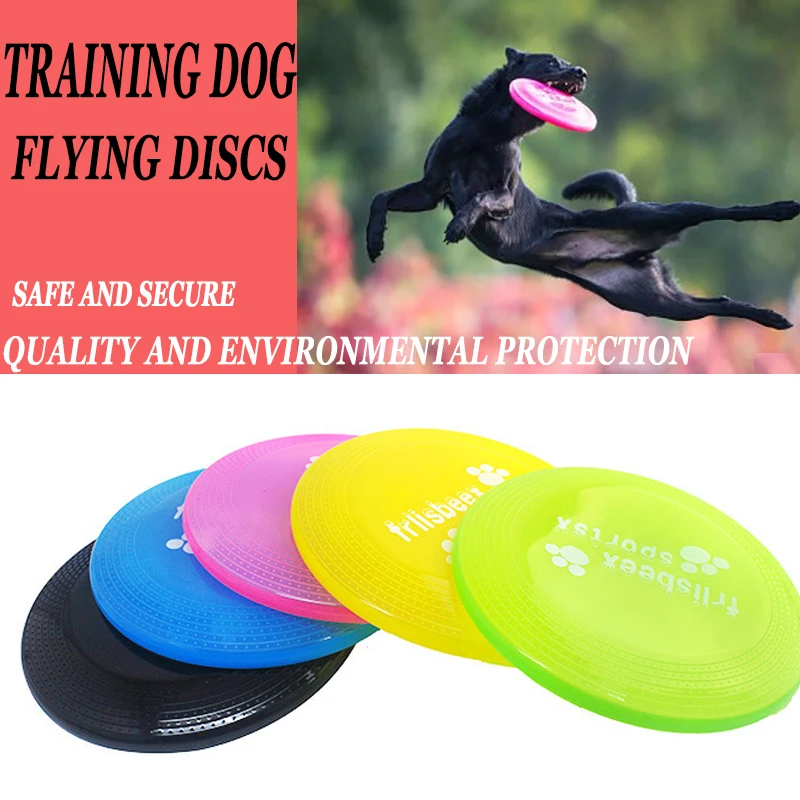 

Dog Flying Disc Frisby Plastic Frisbie Disc Pet Toys Trainning Puppy Interactive Dog Chew Toys Resistabce Bite 23cm