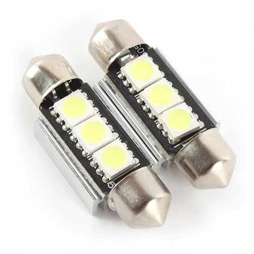 Комплект из 2 предметов 36 мм 3 светодиодный 5050 SMD C5W 6418 светодиодная подсветка автомобиля купола светильников и ламп накаливания