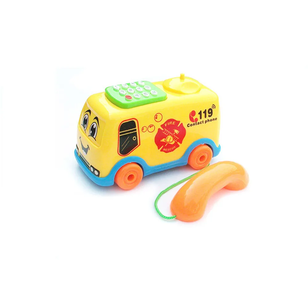 Hiinst Toy забавные антистресс Дети Девочки Мальчики новые детские музыкальные игрушки мультфильм автобус телефон обучающая детская игрушка подарок