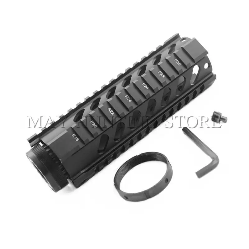 Тактический Airsoft. 223/5. 56 AR15 7 дюймов Бесплатная float Handguard направляющей трубки AR-15 M16 M4 Handguard Picatinny Охота Шестерни