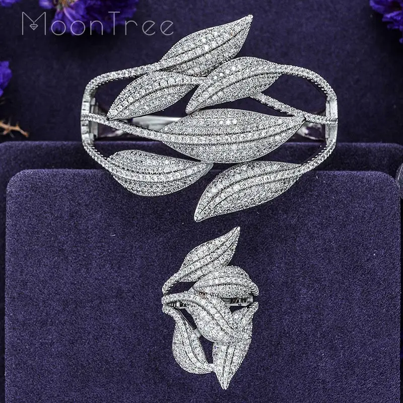 Роскошные обмотки MoonTree Африканский нигерийский браслет кольцо индийские