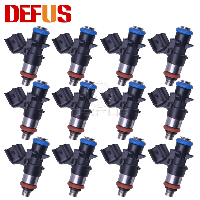 

DEFUS 12PCS Fuel Injector Nozzle 0280158233 For Chrysler Town & Country Dodge 3.6L Jeep 3.7L V6 10-11 FJ1147 5184085AC 4G2269
