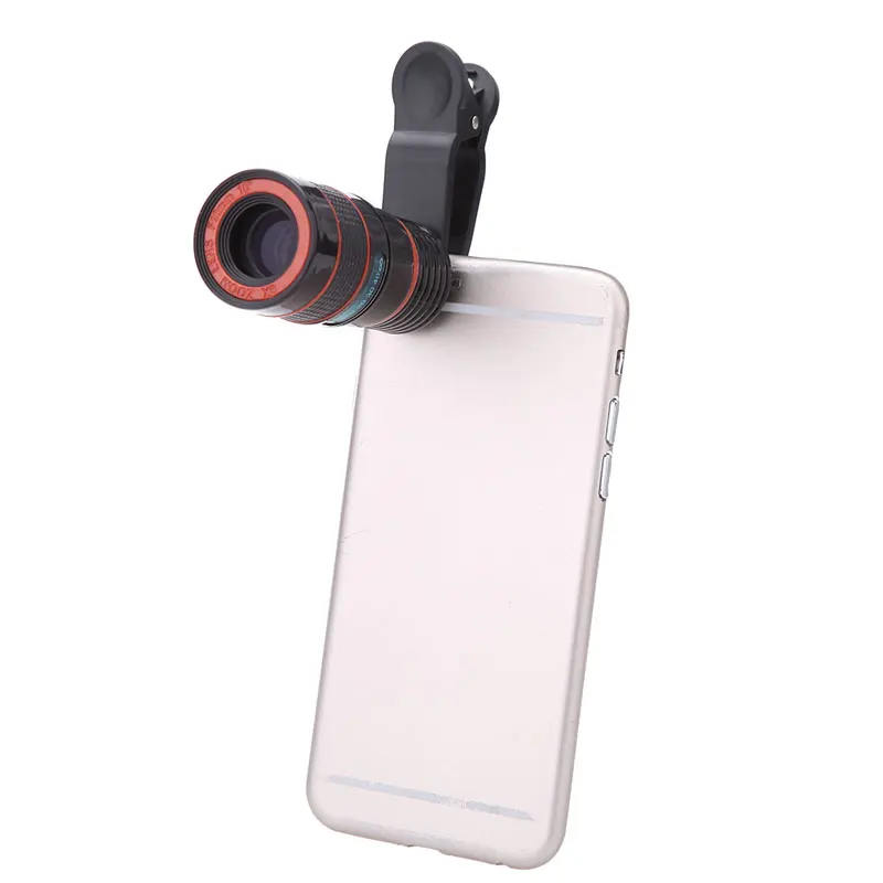 Универсальный 8X зум телескоп телеобъектив камеры для iPhone 4 5 6 Plus Samsung Galaxy S6 S5 HTC ONEPLUS