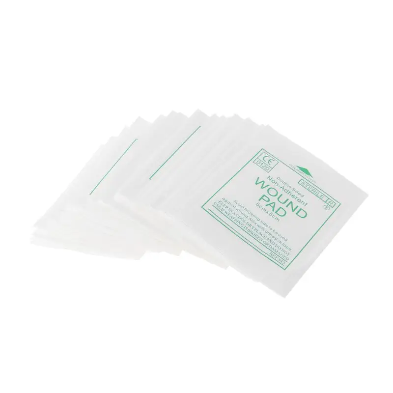 

50pcs Gauze Pad First Aid Waterproof Wound Dressing Sterile Medical Gauze Pad Wound Care Supplies