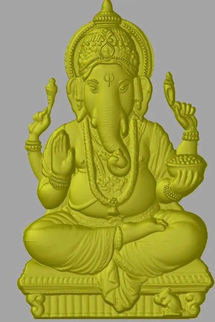 ganesh 3d model stl file for cnc in stl file format stl_3610 ganesh cnc design