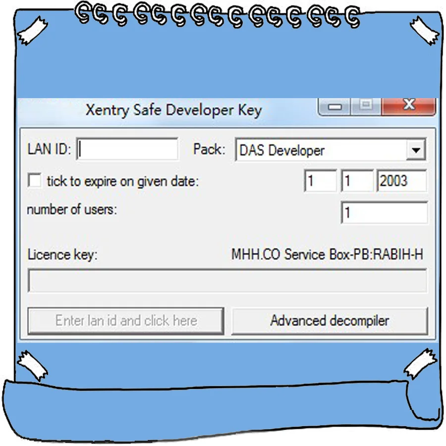 Программное обеспечение Keygen для Xentry Safe Developer Key 2019|ПО| |