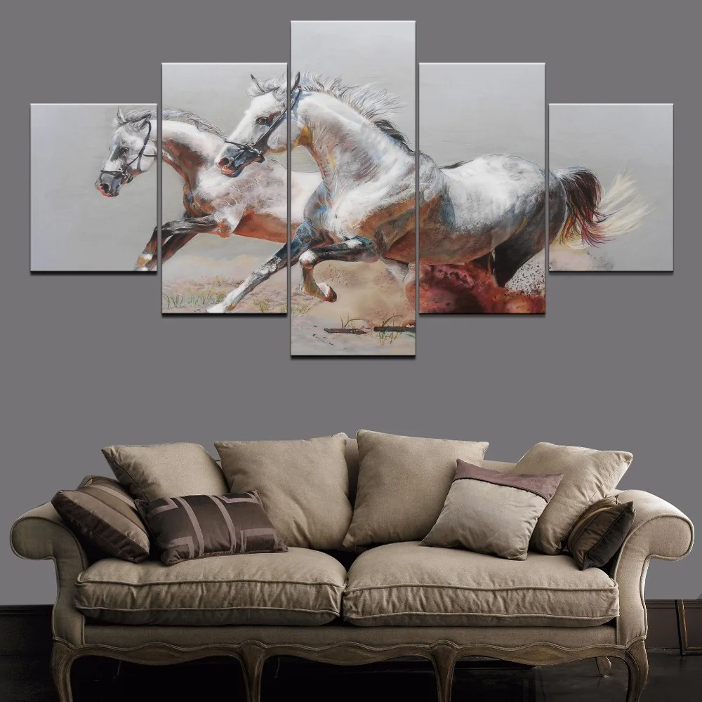 5 Piece Painting Canvas Wall Art Horse Animal Home Decor Living Room HD Print Animal Decor Painting Canvas Painting Artwork 5 Piece Painting Canvas Wall Art Horse Animal Home Decor Living Room HD Print Animal Decor Painting Canvas Painting Artwork