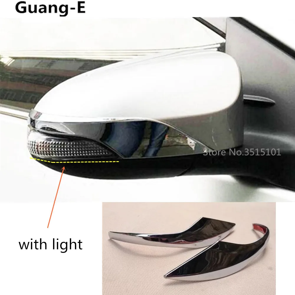 Car styling auto ABS chrome back rear view Rearview Side Door Mirror