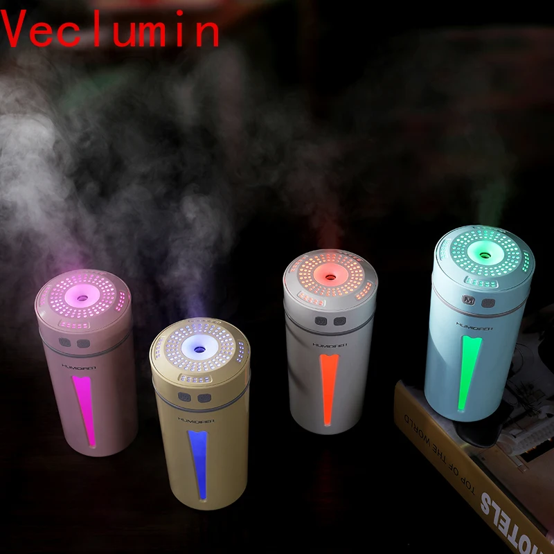 

New Aroma Happy Cup Humidifier 260ml Air Purifier LED Night Light USB Mini Fogger Car humidifiers