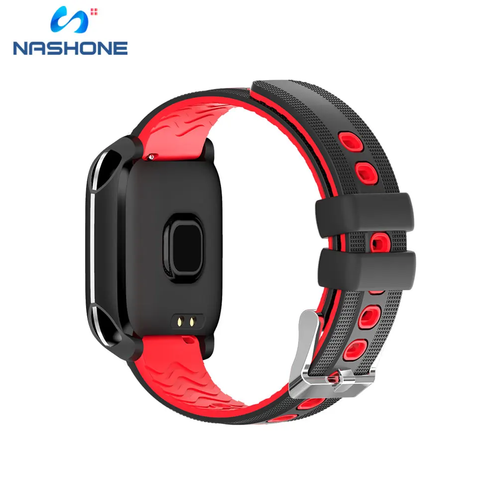 Nashone IOS Android Смарт часы с пульсометром Bluetooth мужские спортивные водонепроницаемые