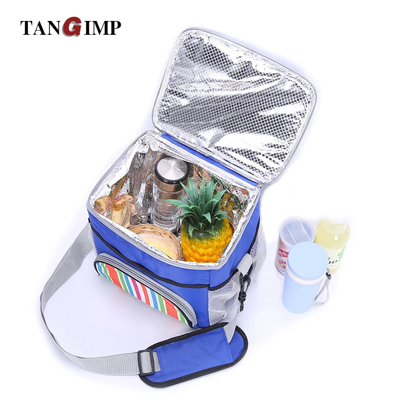 TANGIMP 14L Portable Coolers Insulated Lunch Bag BBQ Picnic Drinks Food