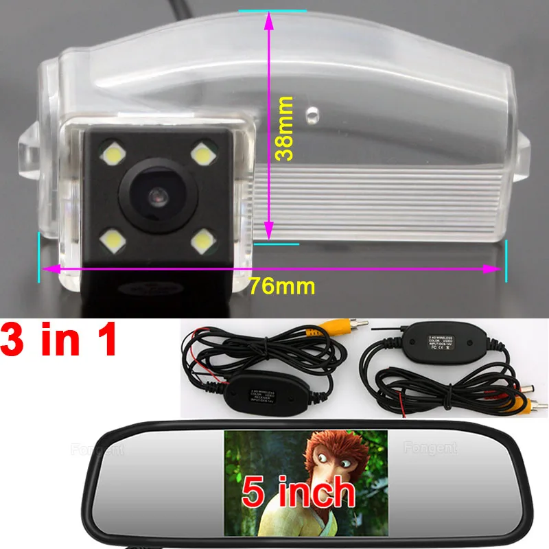 

for Mazda 3 Mazda 2 2006 2007 2008 2009 2010 2011 2012 2013 Car rear view parking reverse Back up off Wireless camera Monitor