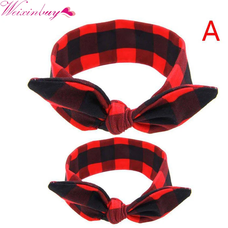

New Mother & Daughter Kids Baby Girl Printing Bow Headband Hair Band Accessories