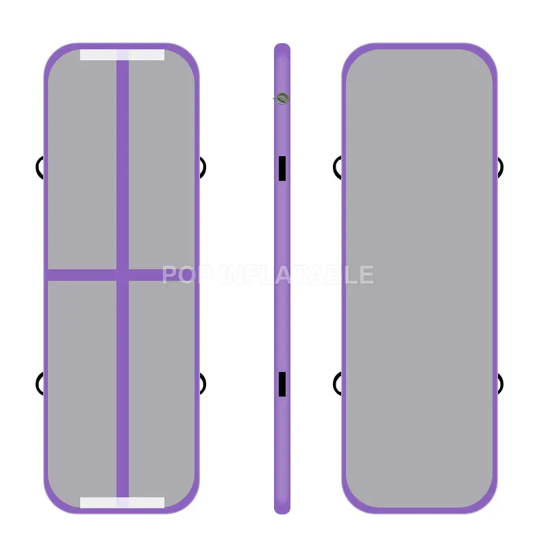 Надувной гимнастический AirTrack Tumbling воздушный трек напольный 3 м батут электрический воздушный насос для домашнего использования/тренировок/Черлидинга/пляжа - Цвет: Purple