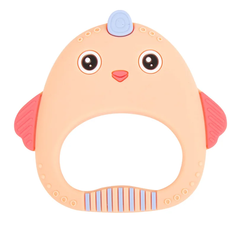 

Baby Silicone Teething Sound Teether Newborn Chewable Nursing Teether Natural stop Sucking Thumb Toy Stick baby animal toys