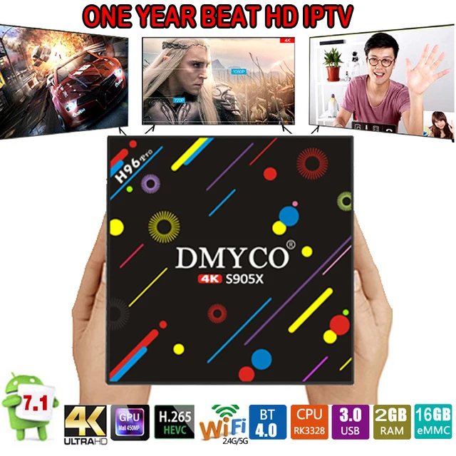 

Europe IPTV French/Turkey/Poland/UK/CA 1800+Channels H96 PRO Plus 2+16G Amlogic S905X Octa-core Smart Android 7.1 set top TV box