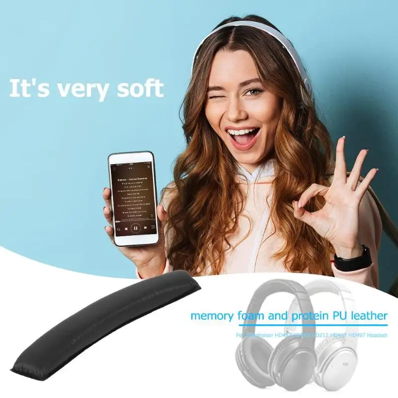 Накладки на голову из пенопласта для Sennheiser HD202 HD212 HD447 наушники/2 шт. накладки