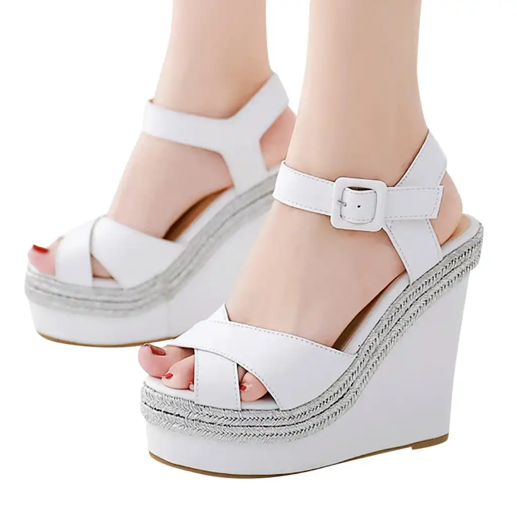 2019 summer platform shoes wedges sandals high hee