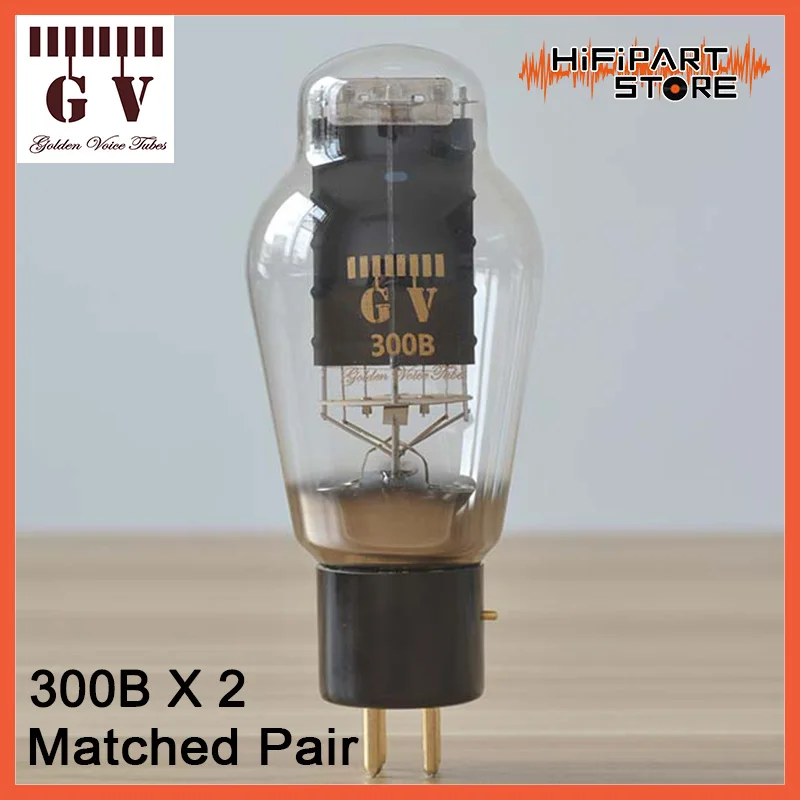 

2pcs Golden Voice GV 300B Matched Pair Valve Tube amplifier accessories Repalce Psvane Shuguang JJ GOLD LION EH 300B-98 300B-L