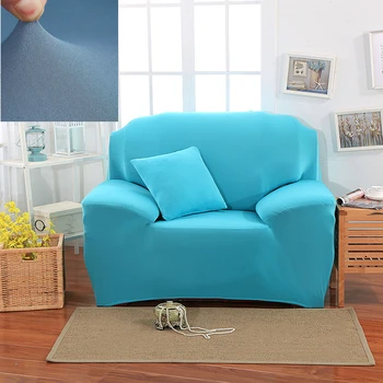 

Universal Stretch Sofa Cover Couches All-inclusive Full Slipcover Knitted Elastic Cover Set Protective Solid Color Silk-feeling